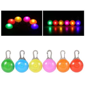 Dog Collars Multi Colors LED Pet Pendant Colorful Light Flashing Luminous Collar Supplies Glow Safety Tag wholesale