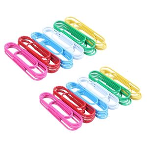 Advertising display equipment Super Large Paper Clips Vinyl Coated 60 Pack 4 Inch Assorted Color Jumbo Paper Clip Holder10 cm 221130
