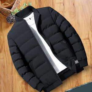 Mens Vests Bomber Jacket Trendy tjock ribbning Bottenrock vinter män kallsäkra fickor baseball för daglig slitage 221130