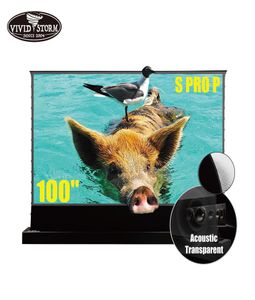 Vividstorm 100 -дюймовый S Pro p ultra short throw screen perforated звук прозрачный для UST Laser TV Home Theatre Cinema 3D Movie8198937