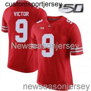 Costurado Ohio State Buckeyes # 9 BinjiVictor Red NCAA 150th Jersey Personalizado qualquer nome número XS-5XL 6XL