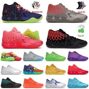 2023 Arrival Men Basketball Shoes Sneakers Lemelo Ball MB.01 for Mens Women Galaxy Buzz City Rick And Morty Queen City Black Blast Athletic Trainers Big Size 36-46