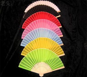 7 quot Portable Silk Fabric Women Fan Fans Chinese Pieging programmi fai -da -te Fan Fan Bridal Stivoro2138537