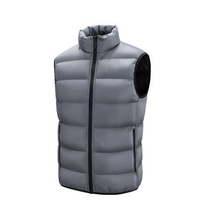 Herrv￤star koreanska h￶st- och vinterm￤n v￤st i stor storlek varum￤rke Down Cotton Vest ￤rml￶s jackan Boy Trend 221130