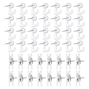 Other Office School Supplies Push Pin Hook Clear Thumb Tack s With Clips Paper Marking Clip s For Cork Board Map Po dgvc 221130