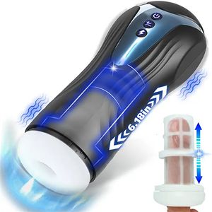 Masturbatori Automatico telescopico Masturbatore maschile Coppa vibratore pompino Masturbazione Merci Giocattoli del sesso per uomo Succhiatrice per adulti 221130