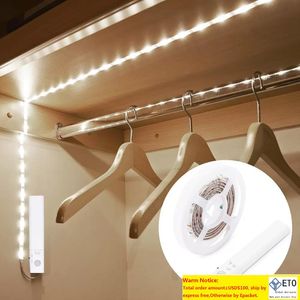 30LEDS Känsliga PIR Motion Sensor Cabinet Strip Light For Closet Lamp Garderobsskåp Trappor GATE Batteri