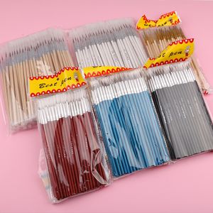 Canetas de pintura 100pcsset fino pintada à mão linha fina linha de gancho multicolor desenho de bastão arte suprimentos de pincel de nylon 221130