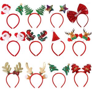 Hair Accessories Christmas Headbands For Children Santa Elk Antlers Baby Headband Kids Diadem Elf Ears Horns Boy Girl