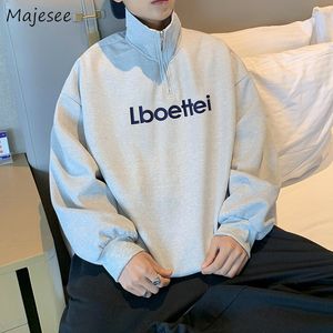 Herrtröjor tröjor män hösten långärmad kläder streetwear studenter preppy amerikansk stilig alla matchar bf tonåringar vitalitet baggy casual 221129