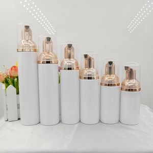 Storage Bottles 10pcs Plastic Foam Bottle With Silver Color Pump Empty Travel Foaming Dispensers For Soap Shampoo 30/50/70/80/100ml