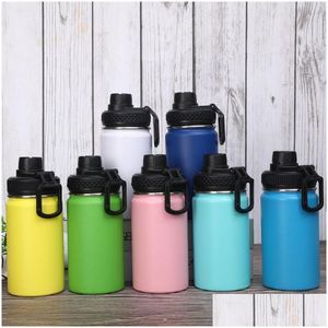 Water Bottles 12Oz Water Bottles Outdoor Mountaineering Portable Vacuum Sports Kettle 304 Stainless Steel Childrens Thermos Cup 1130