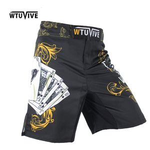 Boxhose WTUVIVE Herren Gelb Poker Warrior Fitness Breath Boxshorts Tiger Muay Thai MMA Kick 221130