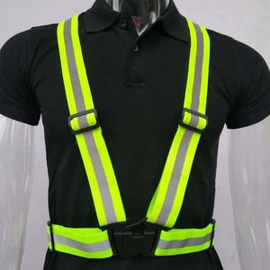 Abbigliamento protettivo Sicurezza Corsa Ciclismo Gilet riflettente di sicurezza Highlight Cinghie riflettenti Giacca di sicurezza riflettente ad alta visibilità