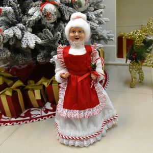 Decorazioni natalizie decorazioni alberi paillettes signora claus figurine decorazioni per la casa collezione di vacanze 48 cm in piedi nonna santa 221130
