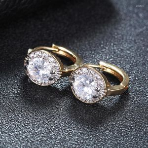 Orecchini a cerchio DODO Clip per donna Colore oro Cubic Zirconia Cristallo Moda Matrimonio Gioielli vintage Accessori Brincos