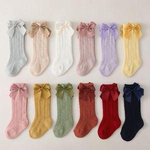 Kinder Bowknot Socken Nette Mesh Atmungsaktive Baby Rohr Frühling Und Sommer Kinder Mädchen Dünne Spanien Socke M4248