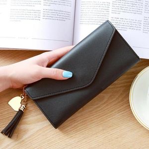Porta del portafoglio di borse da stoccaggio Long Donte femminile Fantasca a colori solido Fashion per PU Torta di carta per la pelle's Woman's