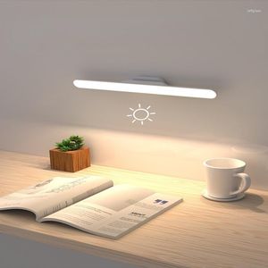 Table Lamps LED Desk Lamp College Student Dormitory Artifact Bedroom Bedside Cabinet Magnetic Sucker Cool Night Light Tube