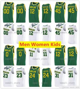 NEWS WEARS NCAA Baylor Bears College Basketball Jerseys 12 Jared Butler 45 Davion Mitchell 0 Flo Thamba 4 LJ Cryer 10 Adam