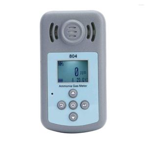 Ammonia Analyzer Meter NH3 Leak Detector LCD Display Mini Gas Temperature Measurement Gray Portable Professional