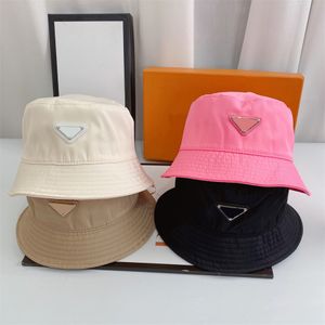 Luxurys luxurys homens designers femininos pescadores chapéu triângulo hat hat da moda marca p mulheres beanie seis cores de alta qualidade