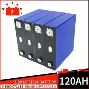 OYE 3.2V 120AH LIFEPO4 Batteripaket Litiumjärn Fosfa DIY 12V 24V 48V för motorcykel Electric Car PV RV Solar Inverter Celler