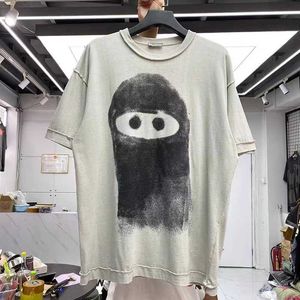 T-shirts masculinos Funny Doodles Cartoon Personagens Floral S-shirts