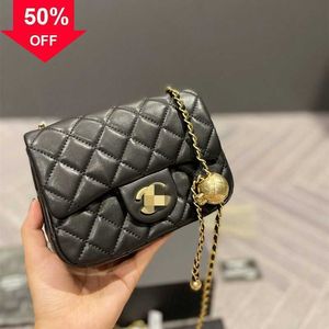 Tote Bag the Store 80% Wholesale and Retail Bag Girl New Style Small Fragrance Fat Boy Rhombic Chain Fashion Crossbody