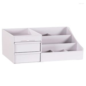 Ящики для хранения большой емкости косметической коробки для макияжа организация ювелирные ювелирные украшения для ногтей контейнер на рабочем столе Sundries
