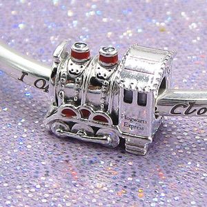 925 Sterling Silver Bead Fits European Pandora Style Jewelry Charm Bracelets-School Character Collection EXPRESS TRAIN