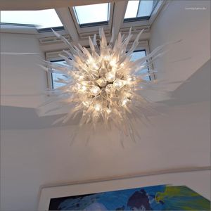 Lampadari Zhongshan Produttore Vetro Soffiato Di Murano Astratto Per Esterni