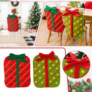 Camas de cadeira 1pc capa não tecida Decoração de Natal para o jantar de mesa de mesa para casa O ano da festa de festas de festa XMAS 2022 #T2G