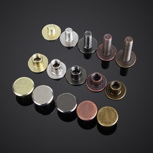 Advertising display equipment Bulk Orders 50 Sets 100pcs M3 Screws Book Binding Screw Post Leather Screw Nail Button Solid Belt Tack 221130