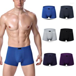 Underbyxor M￤ns sexiga underkl￤der Boxer Briefs Shorts Bamboo Fiber Made Soft Cotton Boxers Mens Mens