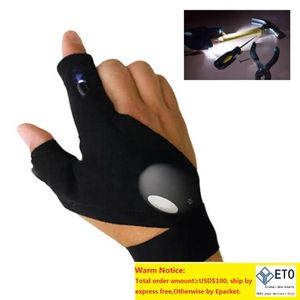 Torches 2 Lanterna de lanterna leve LED Luvas de ciclismo Torch Magic Strap luva para reparar e trabalhar dedo esportivo ao ar livre