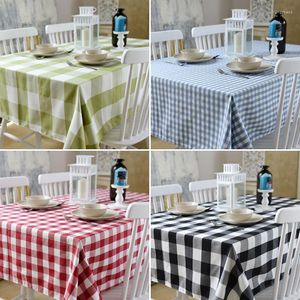 Tovaglia Nordic Bianco Nero Plaid Tovaglia Idyllic Blue Grid Cotton Rettangolare Dining Cover Cloths Obrus