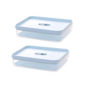 Storage Bottles Produce Containers For Fridge Stackable Food Container Sets With Vented Lids And Drain Tray Saver