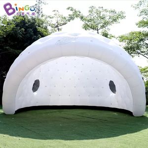 パーソナライズされた広告インフレータブル8x7x5メートルイベントパーティー装飾おもちゃのための大きな白いインフレータブルドームテント