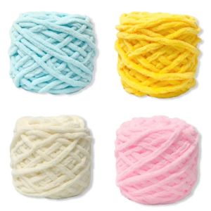 Hair Jewelry Make Your Own Wool Rope Ice Stripe Single Strand Coarse Wool Ball Stick Needle Thread for DIY Woven Bag Scarf Hairpin