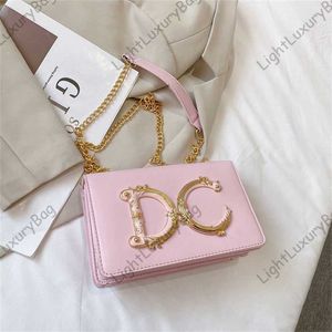 Barbie Pink Bags Designer Grils Smooth Leather Crossbody Bag Fashion Luxury Napa Grils Shoulder Bag Crocodile Print Leather Classic Chain Handbag 221130