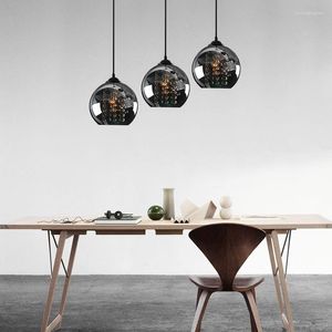 Pendant Lamps 3 Heads Black Lights Sail Lang Restaurant Three Word Chassis Led Creative Stage Crystal Lamp Glass SJ138