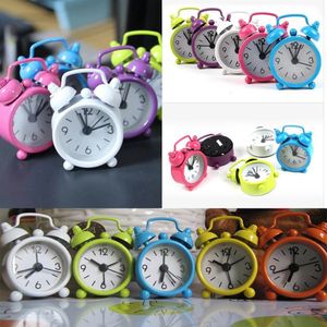 Creative Cute Mini Metal Small Alarm Clock Electronic Home Children's Room Decoration Student Gifts