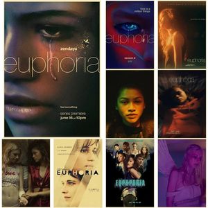 Klassische trendige TV -Euphoria Malerei Poster Rue Jules Vintage Zinnschilder Vintage Room Home Bar Cafe Dekor Geschenkdruck Ästhetische Kunst Wandgemälde Retro Metal Schild W01