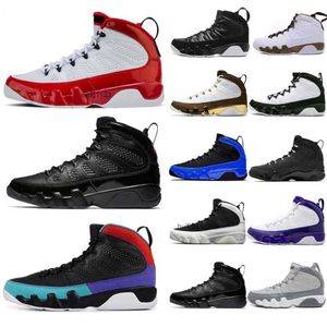 2023 Sneakers butów koszykówki Sports Traienrs Gym Red Black Blue University Gold Złota Złota World Jumpman 9s Mężczyźni 9 Mężczyzn SMNE IT UNC Statue Jordon