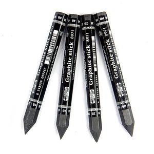 Fountain Pens Kohinoor 4Pcs Graphite Rod Pencil Sketch Drawing Shading Graphite Stick Pencil Lead Black Square HB 2B 4B 6B Art Supplies 221130