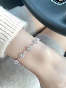 Vans Clover bracelet luxury austria shining diamond bracelets charm genuine sterling silver clover love designer bracelet