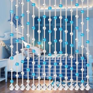 Vorhang 1PC Kristall Glas Perle Für Wohnzimmer Schlafzimmer Fenster Tür Ornament Hochzeit Decor Indoor Hause Dekorative Anhänger