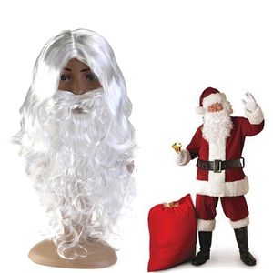 Decorações de Natal Cosplay peruca Beardar Papai Noel