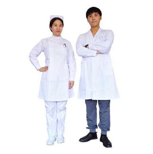 Kadınlar İki Parçası Giyim Hastanesi Hemşire Doktor Beyaz Ceket Kış Kıyafetleri DFGDFG